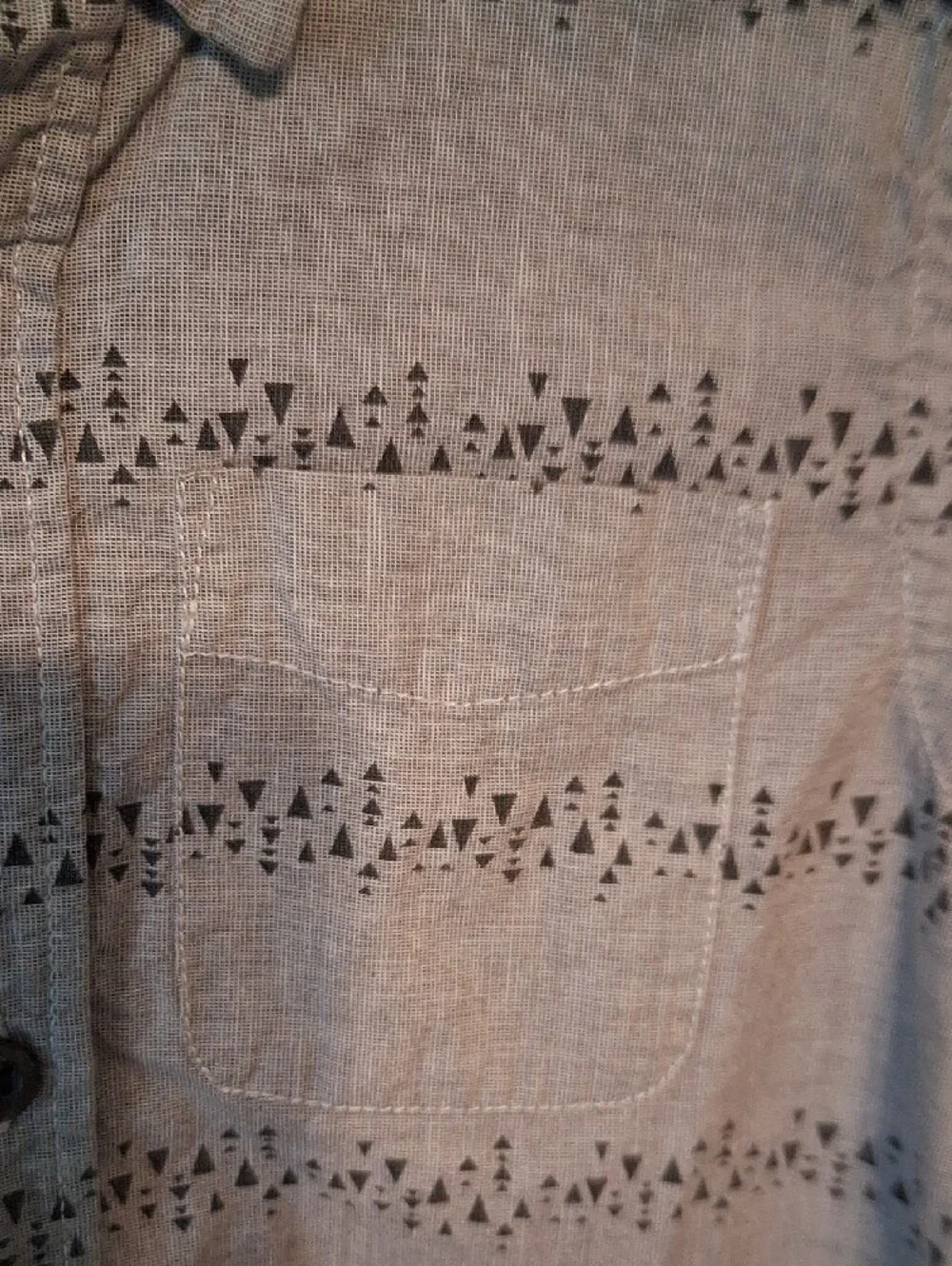 The Children's Place Beige Patterned Long Sleeve Shirt Boys 5T